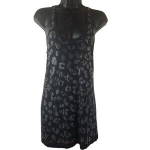 Torn by Ronny Kobo Women's Razor Back 100% Modal Rhinestone Tank Top Sz S